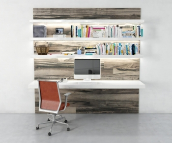 Modern Computer Desk And Chair-ID:766118056