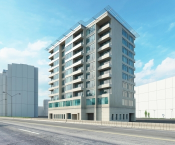 Modern Appearance Of Commercial Building-ID:885484938