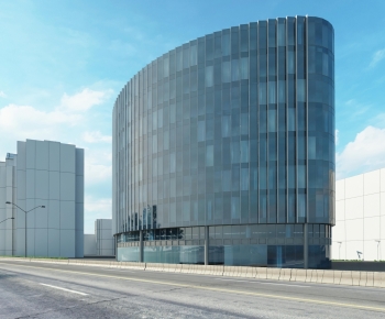 Modern Appearance Of Commercial Building-ID:400439985