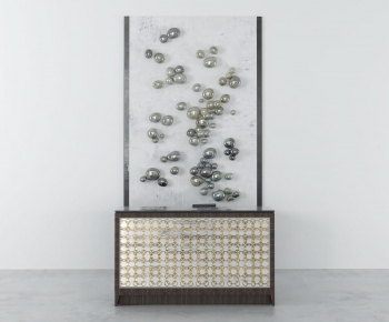 New Chinese Style Entrance Cabinet-ID:284452924