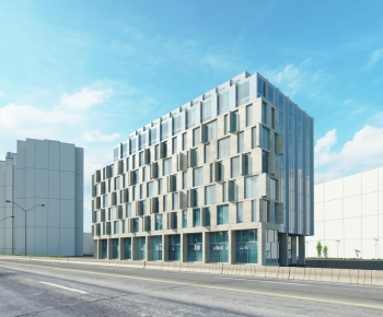 Modern Appearance Of Commercial Building-ID:406380893