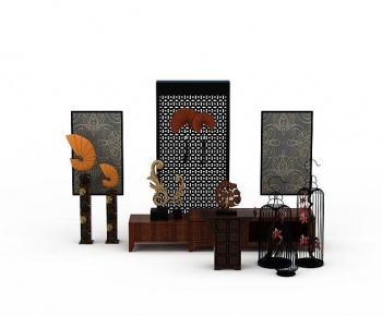 New Chinese Style TV Cabinet-ID:643670653