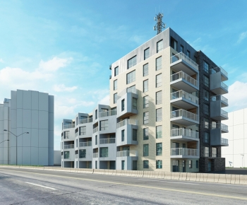 Modern Appearance Of Commercial Building-ID:669694908