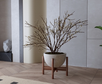 Modern Ground Green Plant Potted Plants-ID:254170982