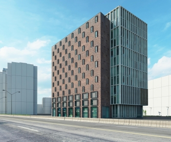 Modern Appearance Of Commercial Building-ID:204893117