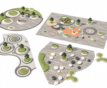 Modern Park Landscape-ID:585076094
