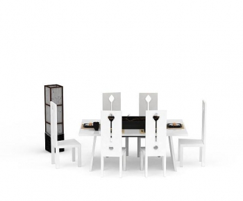 New Chinese Style Dining Table And Chairs-ID:545918949