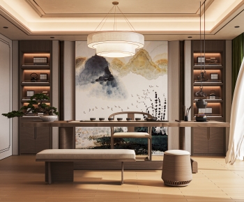 New Chinese Style Tea House-ID:607189894