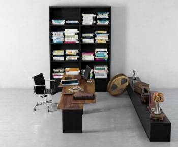 Modern Office Desk And Chair-ID:510870936