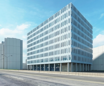 Modern Appearance Of Commercial Building-ID:886519915