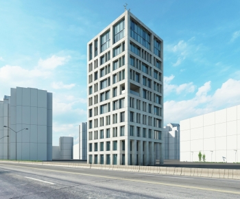 Modern Appearance Of Commercial Building-ID:214390812