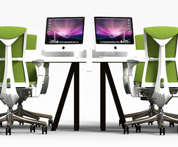 Modern Office Desk And Chair-ID:131160979