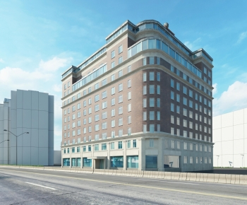 Modern Appearance Of Commercial Building-ID:673748977