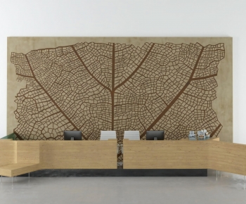 Modern Reception Desk-ID:611778971
