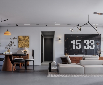 Industrial Style A Living Room-ID:450885061