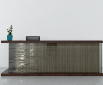 Modern Reception Desk-ID:661051037