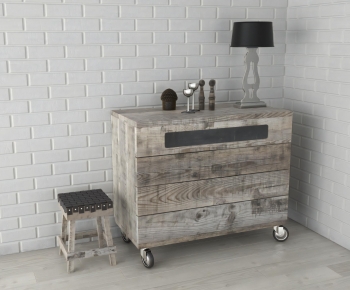 Wabi-sabi Style Side Cabinet-ID:732460984