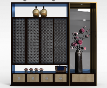 New Chinese Style Shoe Cabinet-ID:586267952