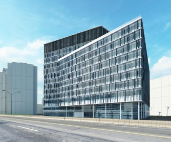 Modern Appearance Of Commercial Building-ID:749840778