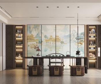 New Chinese Style Tea House-ID:963210112