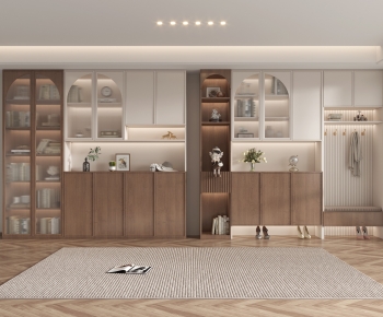 French Style Shoe Cabinet-ID:460406067