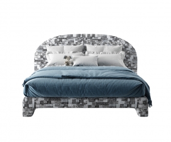 Modern Double Bed-ID:797584069