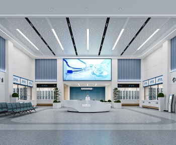 Modern Hospital Hall-ID:170259515