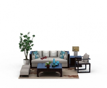 New Chinese Style Sofa Combination-ID:596827032