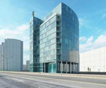 Modern Appearance Of Commercial Building-ID:708612923