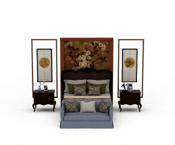 European Style Double Bed-ID:763998997