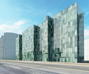 Modern Appearance Of Commercial Building-ID:435925965