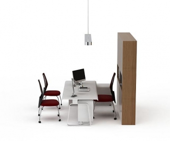 Modern Office Desk And Chair-ID:655829919