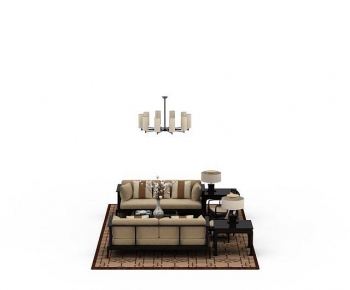 New Chinese Style Sofa Combination-ID:199879887