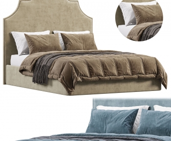 Modern Double Bed-ID:581015118
