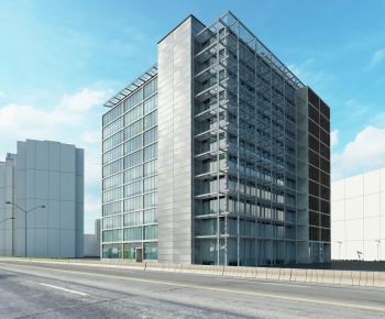 Modern Appearance Of Commercial Building-ID:858638055