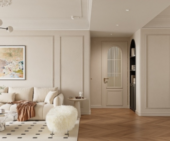 French Style A Living Room-ID:684823042