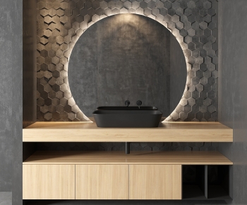 Modern Bathroom Cabinet-ID:155136115