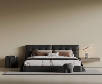 Modern Double Bed-ID:361565115