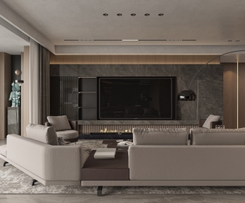 Modern A Living Room-ID:924921043