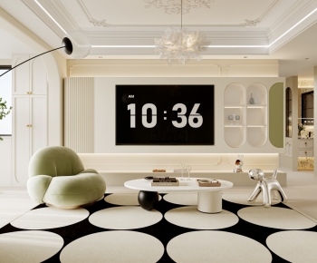 French Style A Living Room-ID:538774972