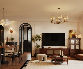 French Style A Living Room-ID:470195067