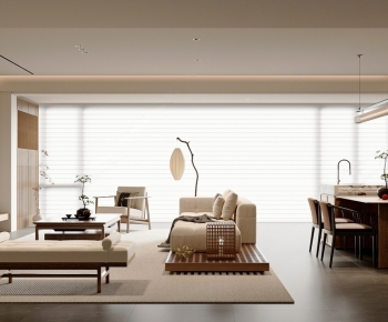 New Chinese Style A Living Room-ID:929780045