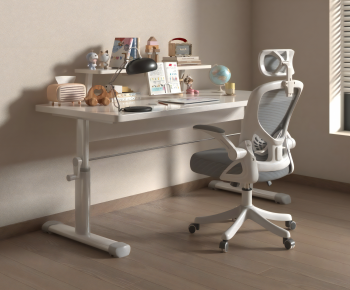 Modern Computer Desk And Chair-ID:899745946