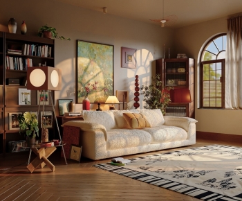 Modern A Living Room-ID:873575933