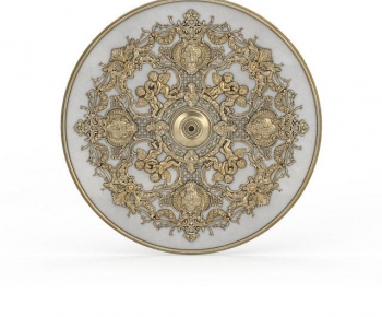 European Style Plaster Carved Top Plate-ID:637228974