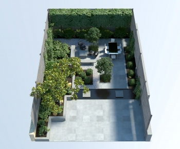 Modern Courtyard/landscape-ID:700229882