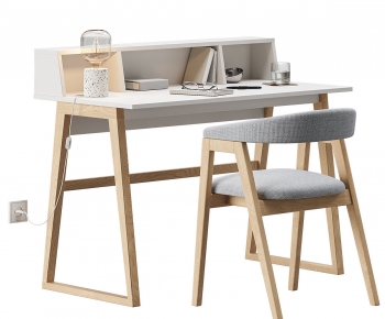 Modern Computer Desk And Chair-ID:932322035