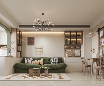 Modern A Living Room-ID:753307101