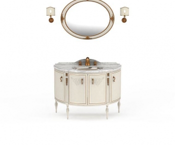 European Style Bathroom Cabinet-ID:124092103