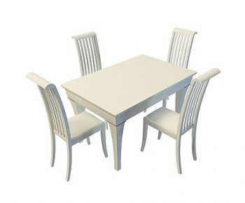 French Style Dining Table And Chairs-ID:776209121